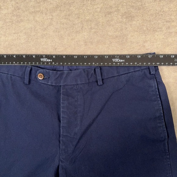 Sid Mashburn Garment Dyed Canvas Trouser Blue Mens 36 Cotton Pants Fits *35x27* - Picture 9 of 12